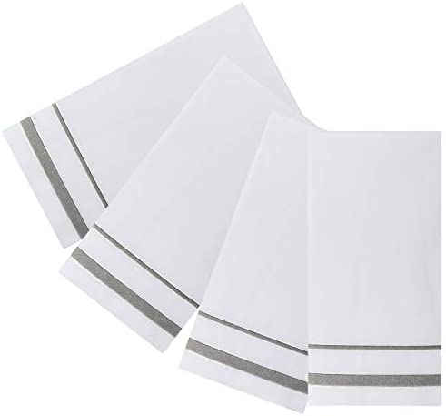 [200 Pack] Disposable Guest Towels Linen-Feel Paper Hand Towels, Decorative Bathroom Hand Napkins fo