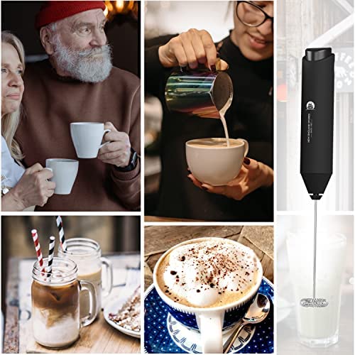 Amazon.com: Electric Milk Frother Handheld, Battery Operated Whisk Beater Foam Maker for Coffee, Cap