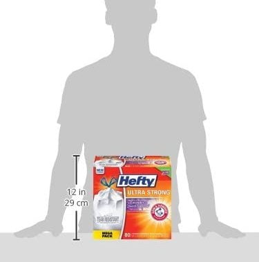 Amazon.com: Hefty Ultra Strong Tall Kitchen Trash Bags, Lavender & Sweet Vanilla Scent, 13 Gallo