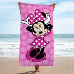 Amazon.com: Disney Minnie Mouse Cheery Bath/Pool/Beach Towel - Super Soft & Absorbent Fade Resis