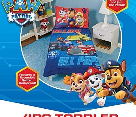 Amazon.com: Paw Patrol Paw Patrol Calling All Pups 4-Piece Toddler Bedding Set : Sports & Outdoo