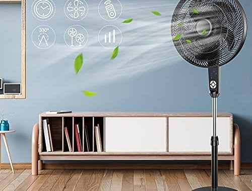 Amazon.com: LifePlus Pedestal Fan, 330° Oscillating Stand Up Fan with Remote Control, Room Fan with