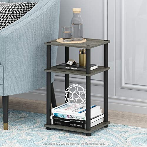Amazon.com: Furinno Just 3-Tier Turn-N-Tube End Table / Side Table / Night Stand / Bedside Table wit