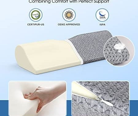 Amazon.com: Cervical Neck Pillows for Pain Relief Sleeping, High-Density Memory Foam Pillow Neck Bol