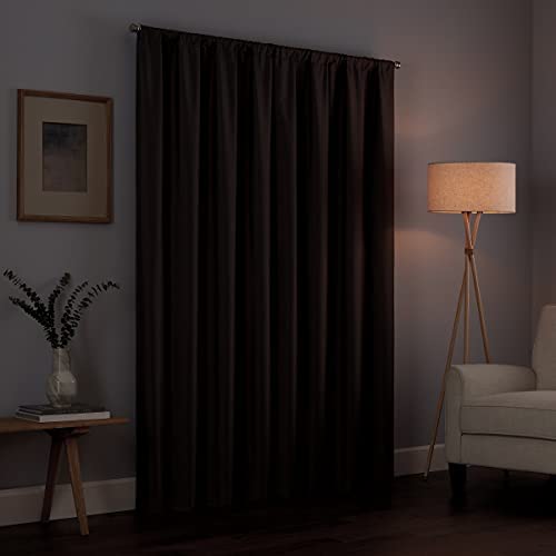 Amazon.com: ECLIPSE Kendall Modern Blackout Thermal Rod Pocket Window Curtain for Bedroom or Living