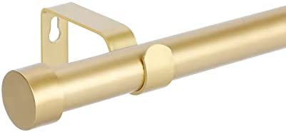Amazon.com: Gold Curtain Rods for Windows 28 to 48 Inch(2.3-4 Feet),1" Diameter Drapery Rods with Mo