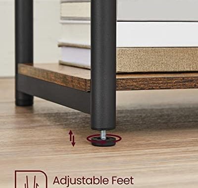 Amazon.com: VASAGLE Side Table, Small End Table, Tall Nightstand for Living Room, Bedroom, Office, B