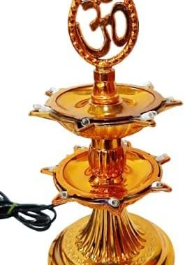 Amazon.com: Iram Layer Electric Diya Deepak Plastic Light Pooja Diya LED Light Mandir Diya for Home