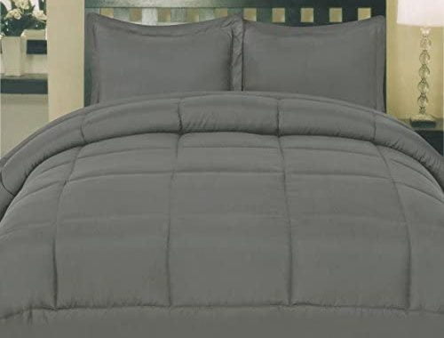 Amazon.com: Sweet Home Collection 5 Piece Comforter Set Bag Solid Color All Season Soft Down Alterna