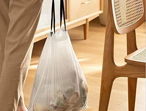 Small Trash Bags 4 Gallon - Drawstring 4 Gallon Trash Bag, Individual Unscented Small Garbage Bags,