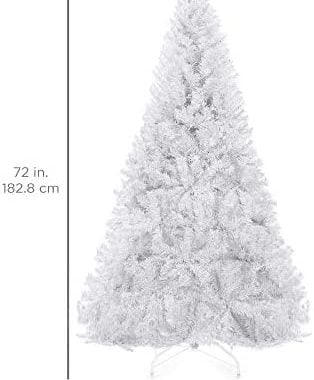 Best Choice Products 6ft Premium Hinged Artificial Holiday Christmas Pine Tree for Home, Office, Par