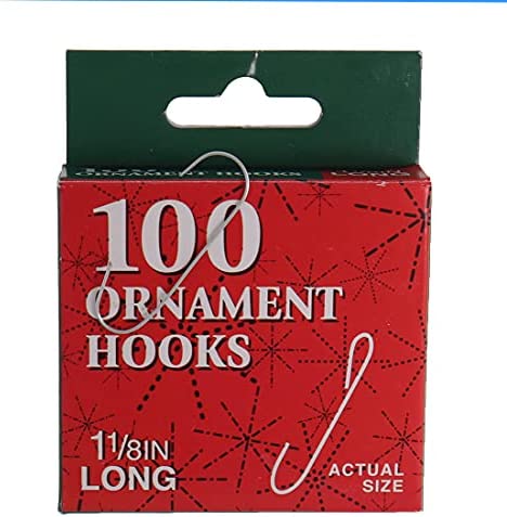 Amazon.com: Kurt Adler Christmas Ornament Hooks 100 Pieces Box Set : Home & Kitchen