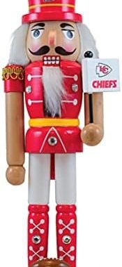 MasterPieces Game Day - NFL Kansas City Chiefs - Team Painted Wood Nutcracker