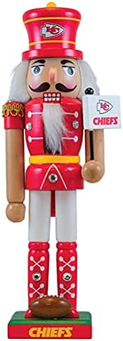 MasterPieces Game Day - NFL Kansas City Chiefs - Team Painted Wood Nutcracker