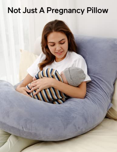 Amazon.com : Momcozy Pregnancy Pillows, U Shaped Full Body Maternity Pillow with Removable Cover - S