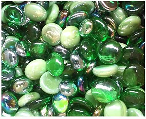Amazon.com: Creative Stuff Glass - 1 Lb - St Patrick's Mix Green - Glass Gems - Vase Fillers : Home