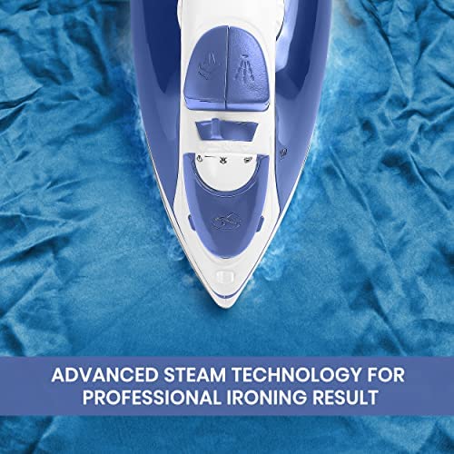 Utopia Home Steam Iron for Clothes With Non-Stick Soleplate - 1200W Clothes Iron With Adjustable The