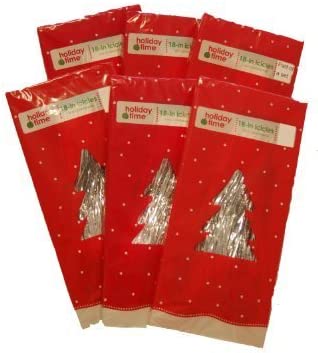 Amazon.com: Silver Tinsel Icicles (18 Inch Long, 1,000 Strands/package) - 6 Packages (6,000 Strands