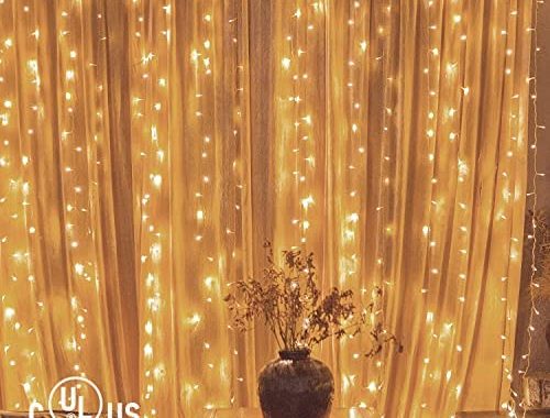 Twinkle Star 300 LED Window Curtain String Light Wedding Party Home Garden Bedroom Outdoor Indoor Wa