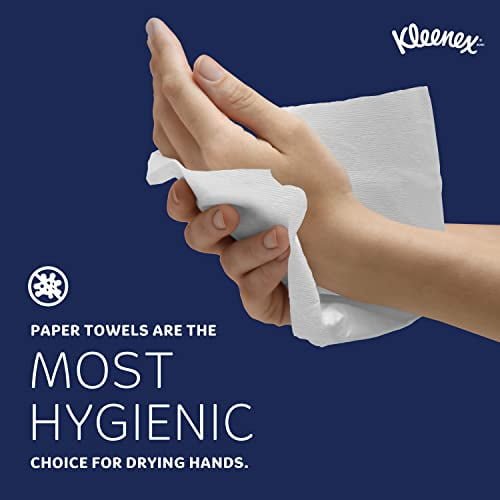 Kleenex Multifold Paper Towels (01890), White, 16 Packs / Case, 150 Tri Fold Paper Towels / Pack, 2,