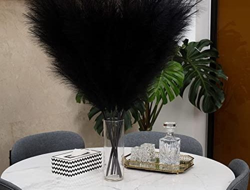 Amazon.com: Faux Pampas Grass 6 Stems, Artificial Pampas Grass - 43 inch Total Extra Large Pompass G