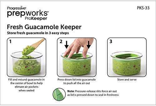 Amazon.com: PrepWorks by Progressive Fresh Guacamole ProKeeper Plastic Kitchen Storage Container wit