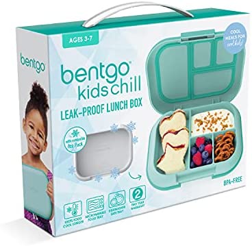 Amazon.com: Bentgo® Kids Chill Lunch Box - Bento-Style Lunch Solution with 4 Compartments and Remova