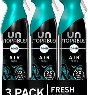 Amazon.com: Febreze Unstopables Air Freshener Spray for bathroom, Room Spray Air Freshener, Air Refr