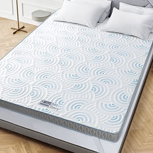 Amazon.com: BedStory Memory Foam Mattress Topper Full Size 4 Inch, Bamboo Charcoal & Gel Infused