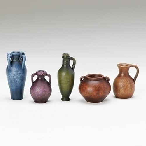Fontanini by Roman Inc., Water Jugs & Pot Set, 5" Collection, Nativity Figure and Accessories, H