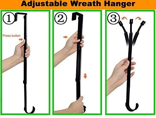 Amazon.com: HangerSpace Wreath Hanger for Front Door, Over Door Wreath Hook Wreath Holder Adjustable