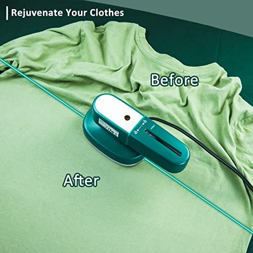 DEMEYATH Steamer for Clothes Steamer Portable Steam Iron,Handheld 2 in 1 Fabric Wrinkle Remover and