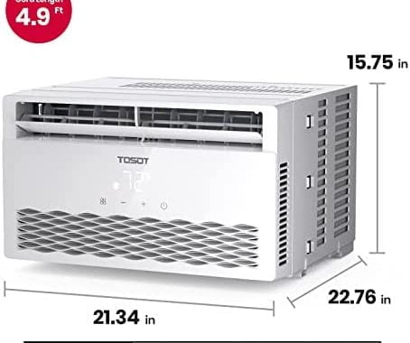 Amazon.com: TOSOT 10,000 BTU Window Air Conditioner - Energy Star, Modern Design, and Temperature-Se