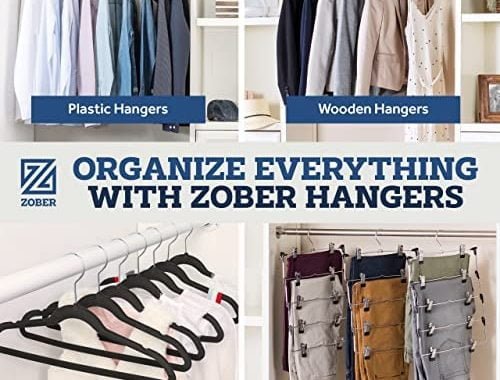 Amazon.com: Standard Plastic Hangers White (50 Pack) Durable Tubular Shirt Hanger Ideal for Laundry