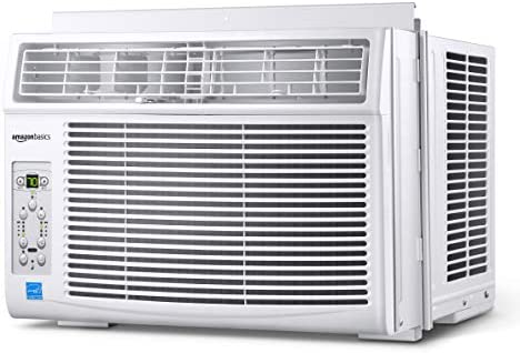 Amazon.com: Amazon Basics Window-Mounted Air Conditioner with Remote - Cools 250 Square Feet, 6000 B