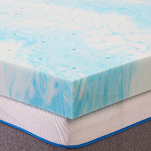 Amazon.com: Mattress Topper, Queen Size Gel Memory Foam Bed Topper, Soft Foam, Pressure Relief for B