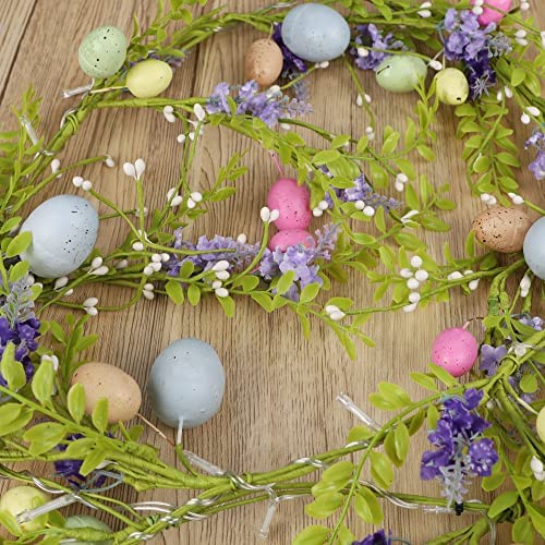 Amazon.com: DR.DUDU 6 FT Lighted Easter Garland, Artificial Garlands with Easter Egg, 20 LED Lights