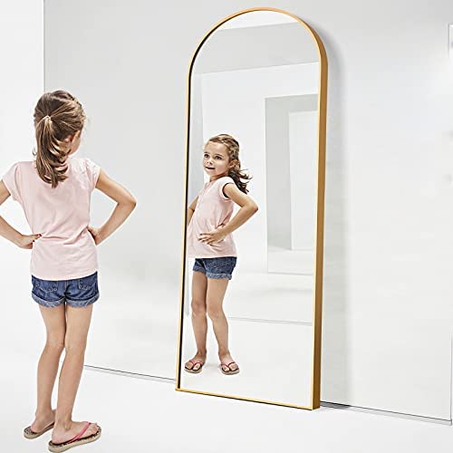 NeuType 65"x22" Arched Full Length Mirror Large Arched Mirror Floor Mirror with Stand Large Bedroom