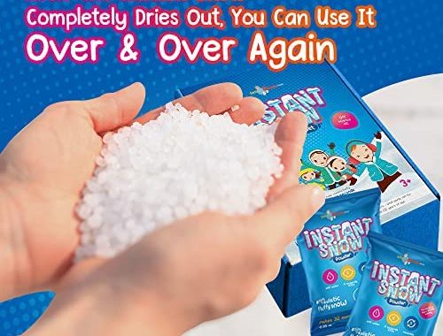 Amazon.com: LITTLE CHUBBY ONE White Instant Snow Powder Set - 25 Bags, 0.35oz Each - ((Just Add 8oz