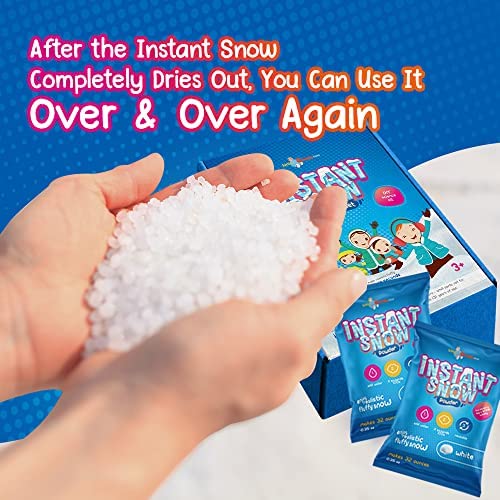 Amazon.com: LITTLE CHUBBY ONE White Instant Snow Powder Set - 25 Bags, 0.35oz Each - ((Just Add 8oz