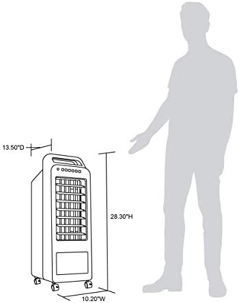 Frigidaire 2-in-1 Personal Evaporative Air Cooler and Fan | 250 CFM’s | portable Swap Cooler with 3