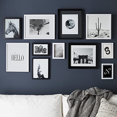 Amazon.com - Americanflat 11x14 Black Picture Frame - Displays 8x10 With Mat or 11x14 Without Mat -