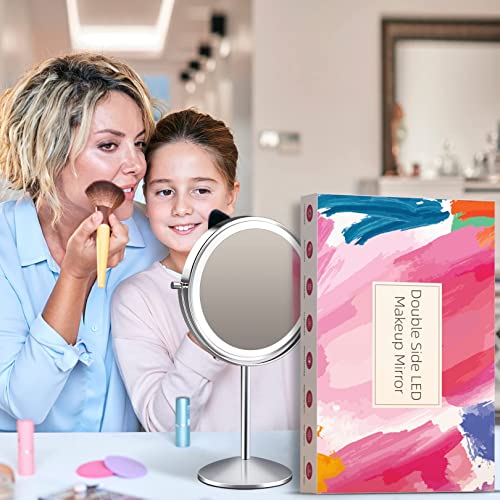 Amazon.com : LOVESPEJO Lighted Makeup Mirror with Magnification, 1X 10X Magnifying Mirror with Light