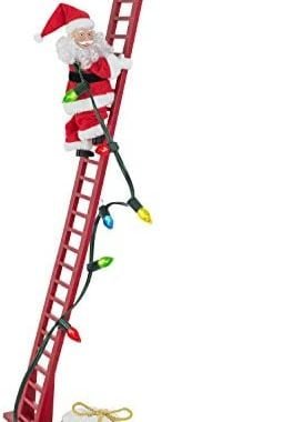 Amazon.com: Mr. Christmas Super Climber Musical Animated Indoor Christmas Decoration, 42 Inches, Whi