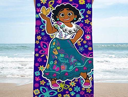 Disney Encanto The Magic of The Butterfly Kids Bath/Pool/Beach Towel - Super Soft & Absorbent Fa