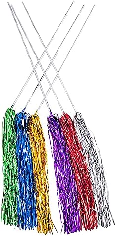 Amazon.com: The Dreidel Company Tinsel Shaker Wand, 18” Party Favor with Tinsel Streamers, Party Dec