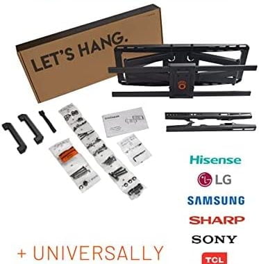 Amazon.com: ECHOGEAR TV Wall Mount for Large TVs Up to 90" - Full Motion with Smooth Swivel, Tilt, &