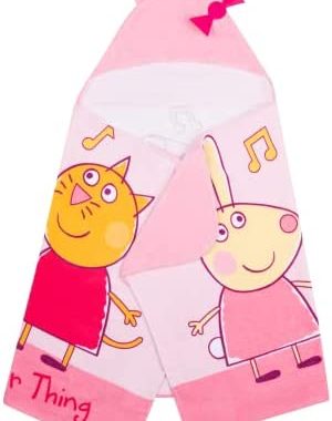Amazon.com: Franco Peppa Pig Kids Bath/Pool/Beach Soft Cotton Terry Hooded Towel Wrap, 24 in x 50 in