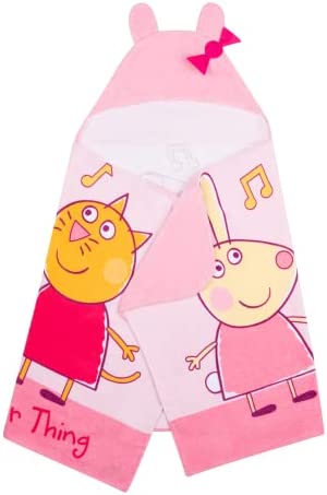 Amazon.com: Franco Peppa Pig Kids Bath/Pool/Beach Soft Cotton Terry Hooded Towel Wrap, 24 in x 50 in