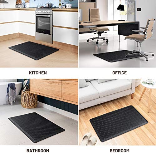 Amazon.com: HappyTrends Kitchen Floor Mat Cushioned Anti-Fatigue Kitchen Rug,17.3"x28",Thick Waterpr
